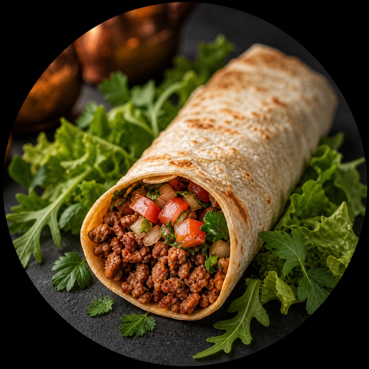 Frisch zubereitetes Tantuni